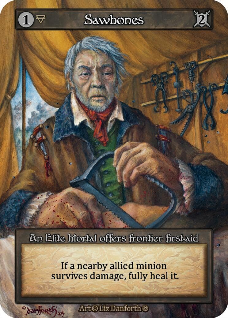 Sawbones — Gothic card