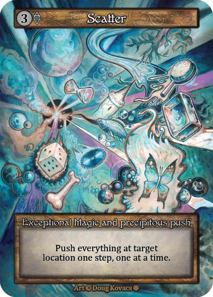 Scatter — Gothic card