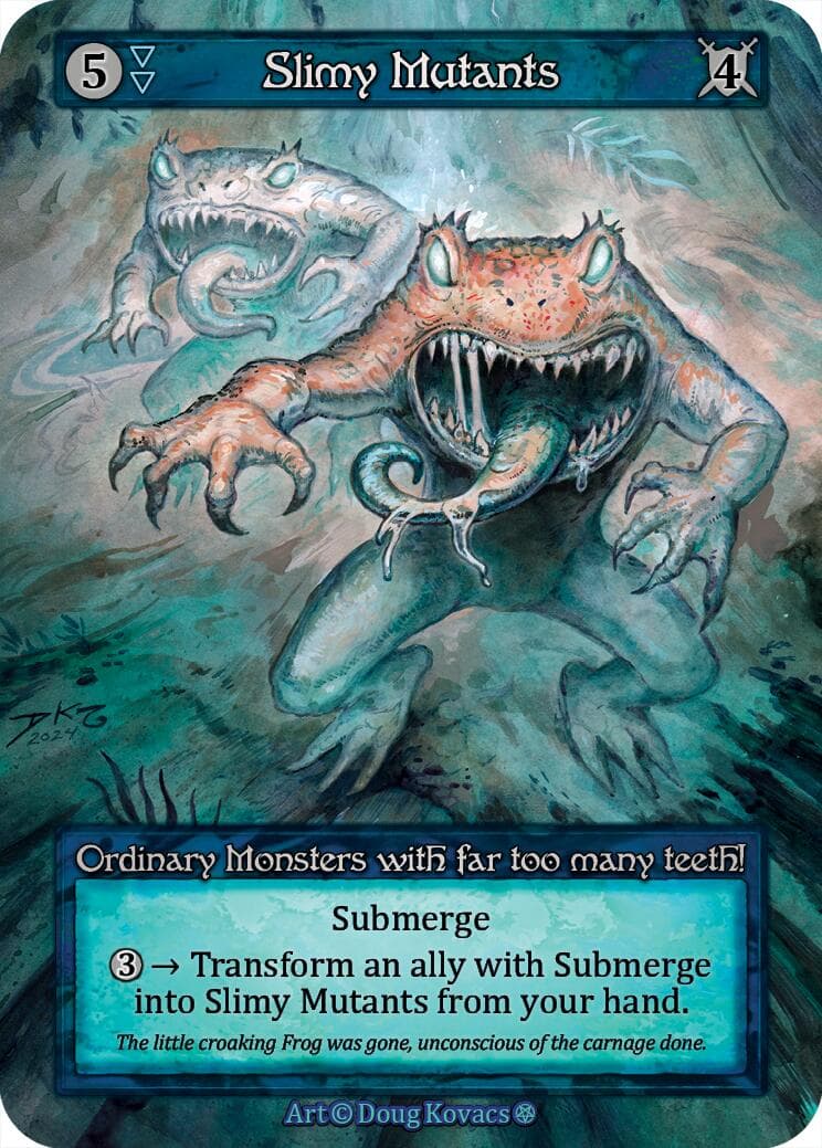 Slimy Mutants — Gothic card