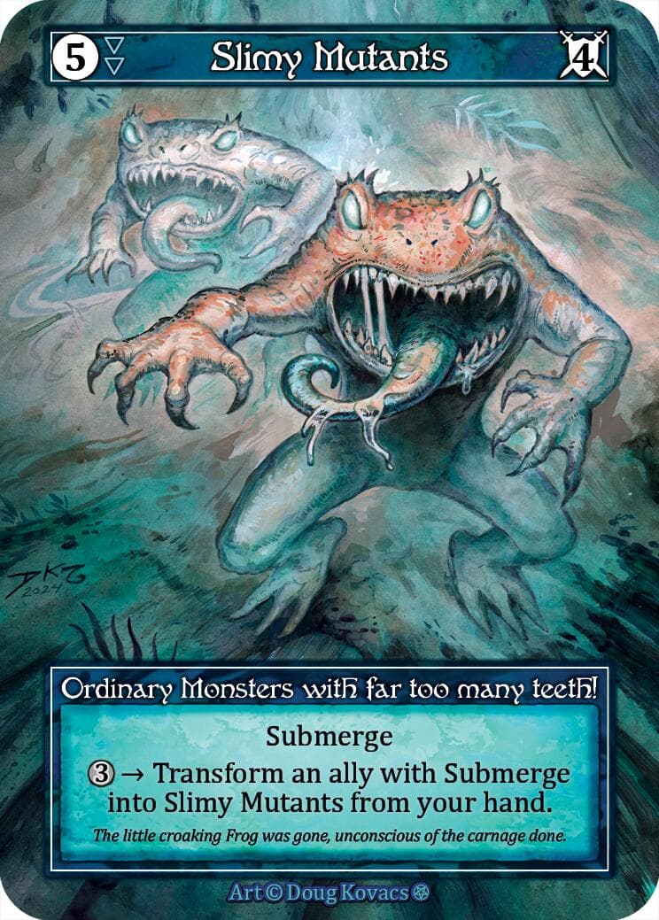 Slimy Mutants (Foil) — Gothic card