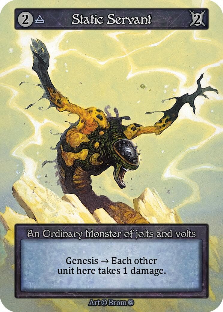 Static Servant — Gothic card