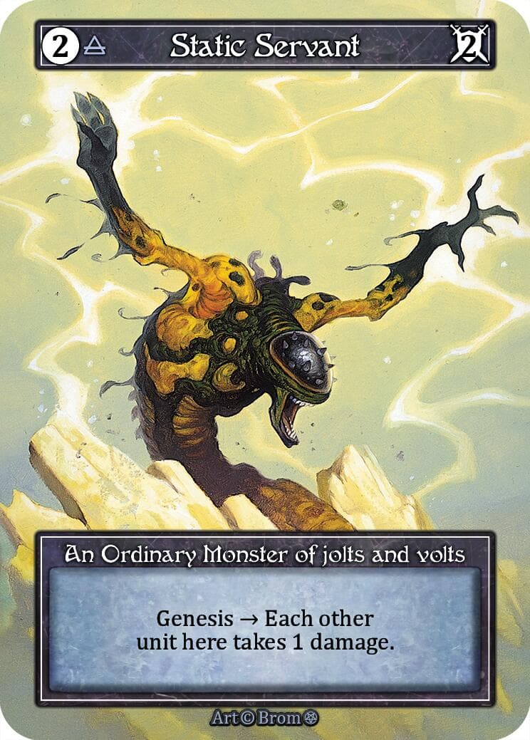 Static Servant (Foil) — Gothic card