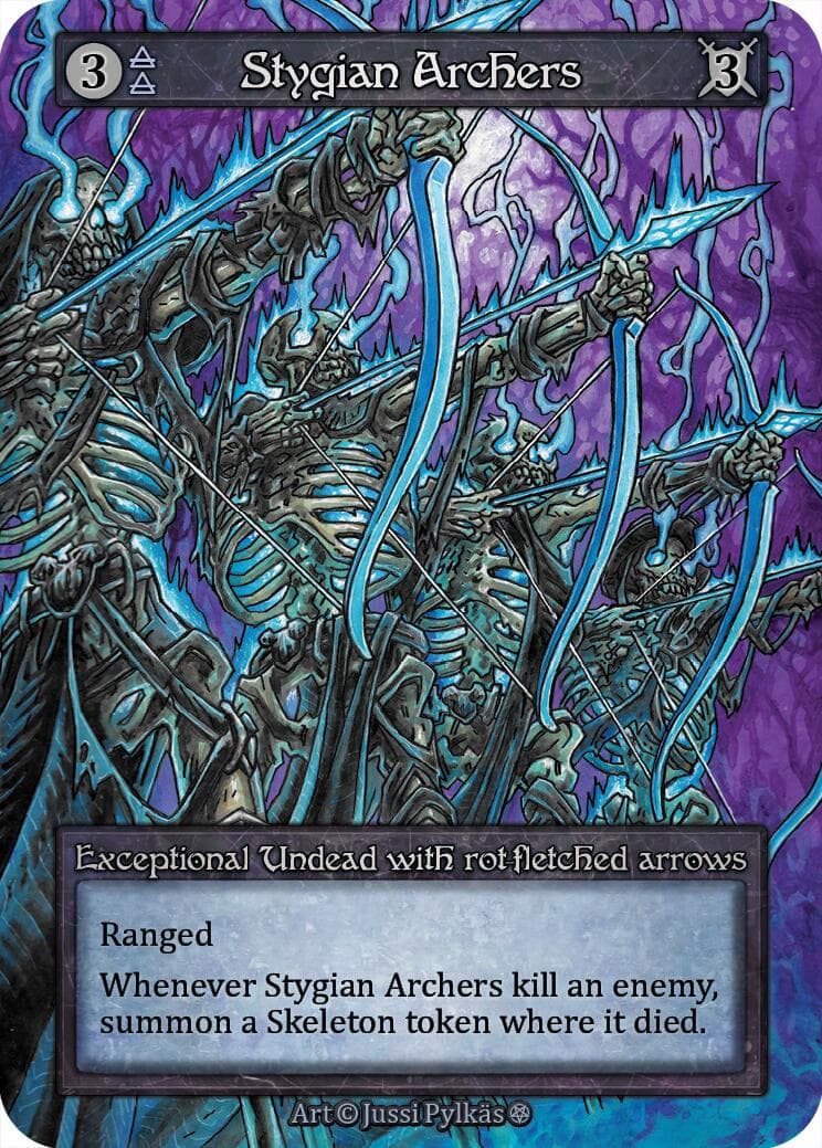 Stygian Archers — Gothic card