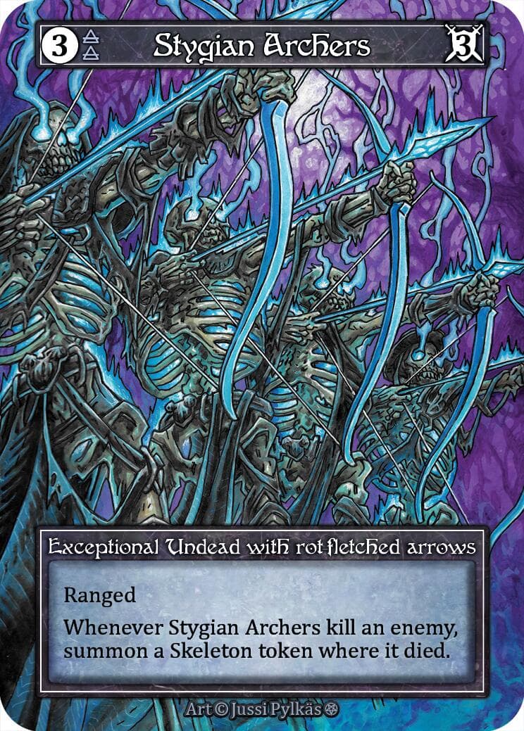 Stygian Archers (Foil) — Gothic card