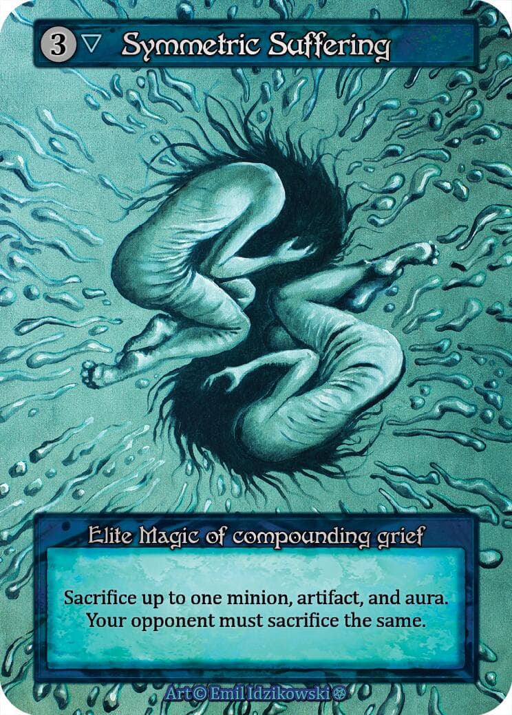 Symmetric Suffering — Gothic card