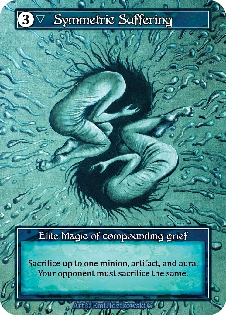 Symmetric Suffering (Foil) — Gothic card