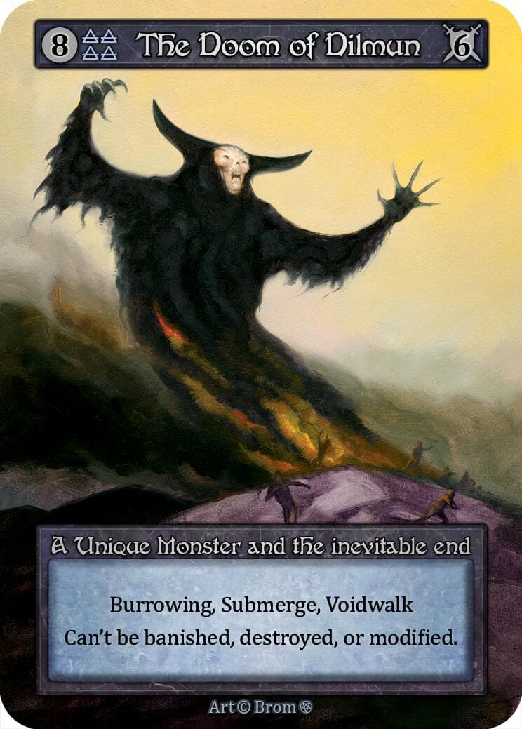 The Doom of Dilmun — Gothic card