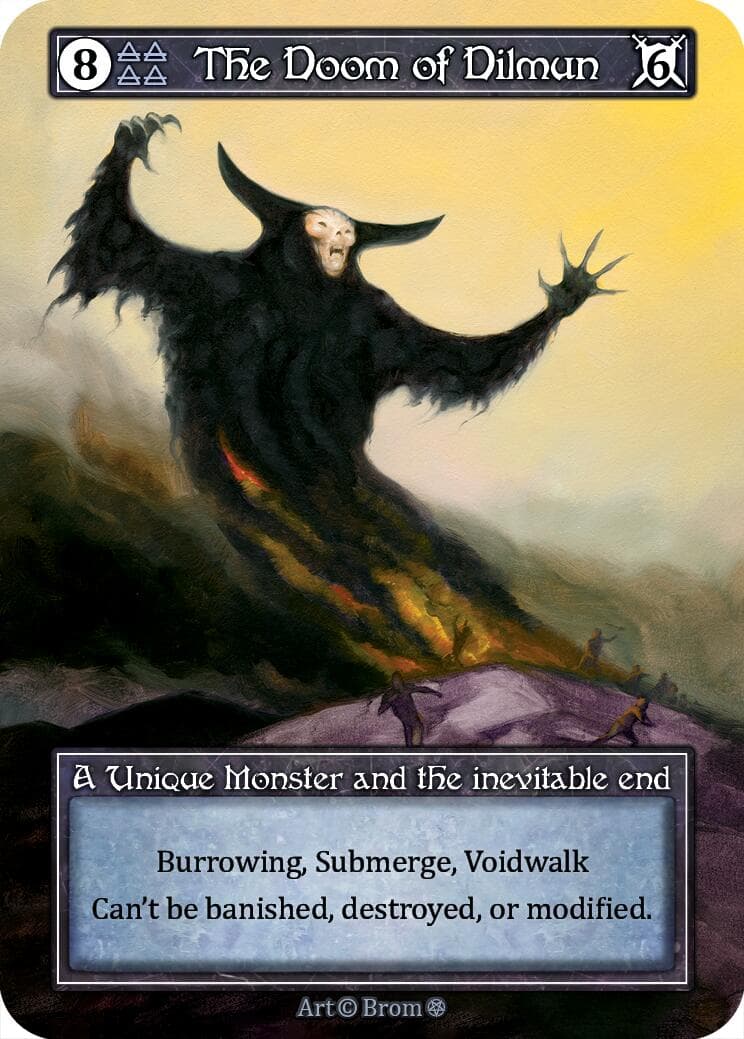 The Doom of Dilmun (Foil) — Gothic card