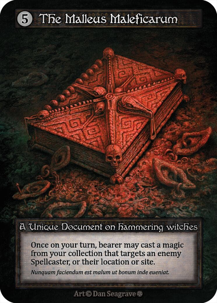 The Malleus Maleficarum — Gothic card