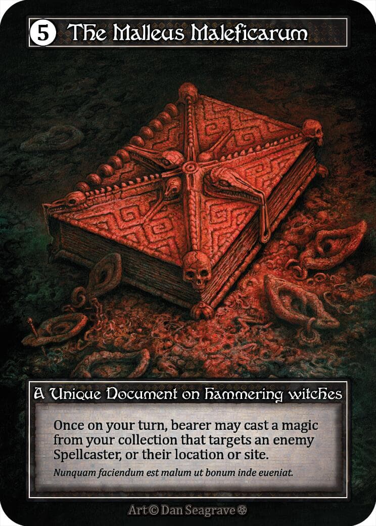 The Malleus Maleficarum (Foil) — Gothic card