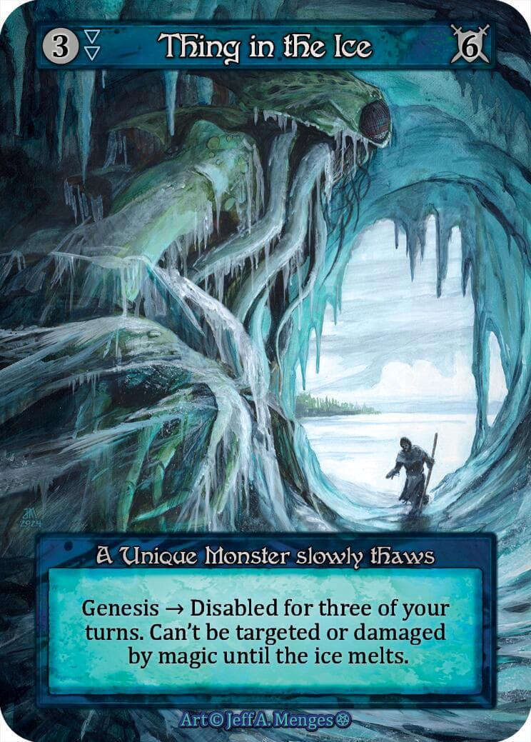 Thing in the Ice — Gothic card