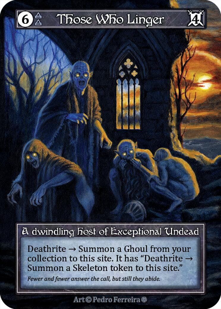Those Who Linger (Foil) — Gothic card
