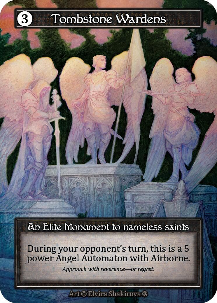 Tombstone Wardens (Foil) — Gothic card