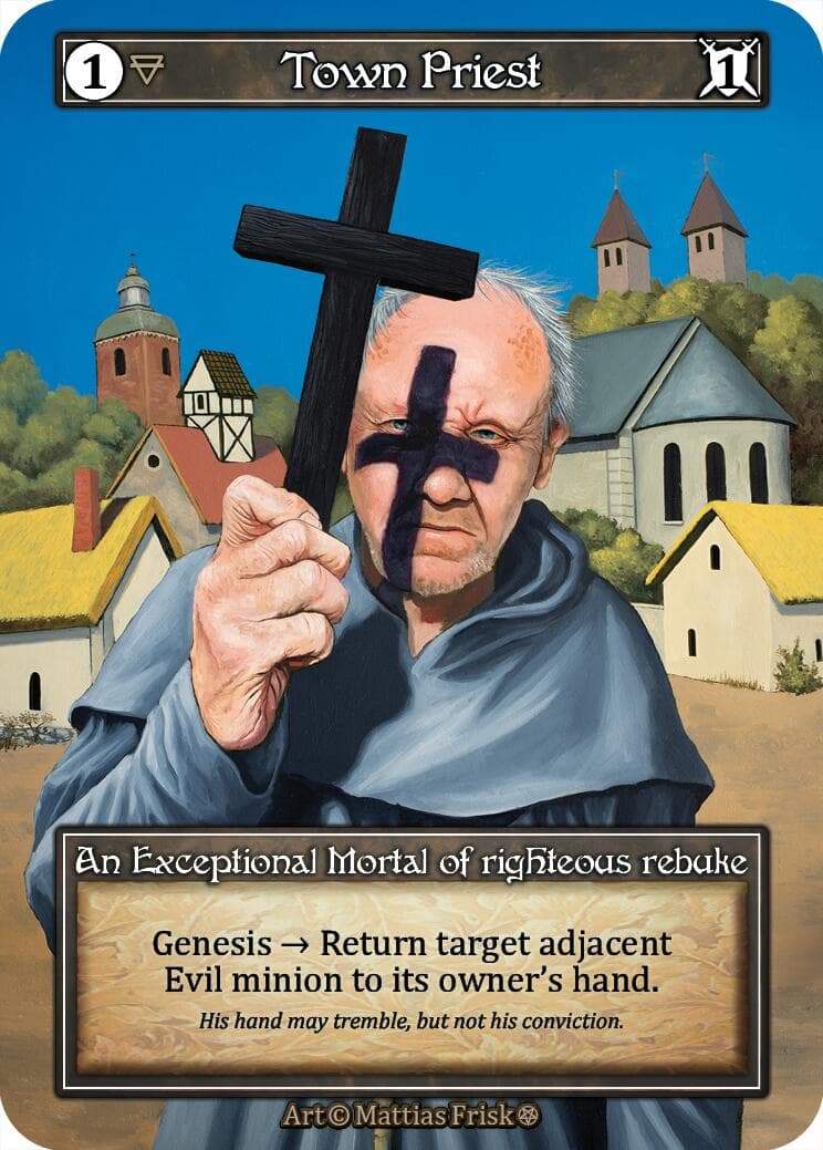 Town Priest (Foil) — Gothic card