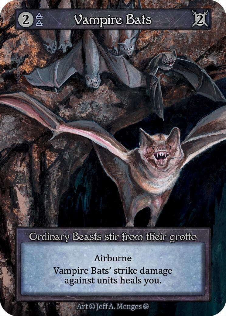 Vampire Bats — Gothic card