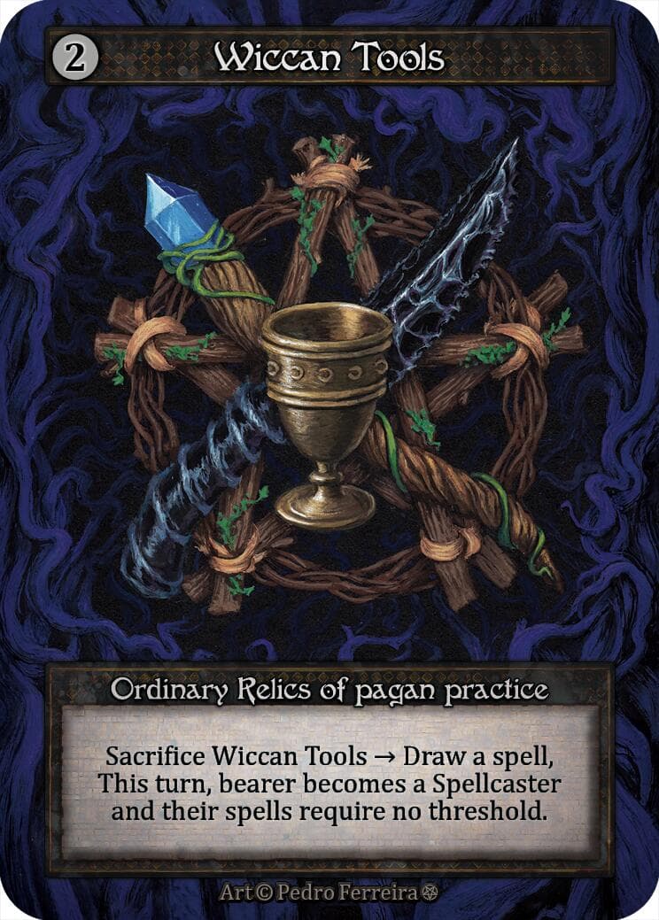 Wiccan Tools — Gothic card