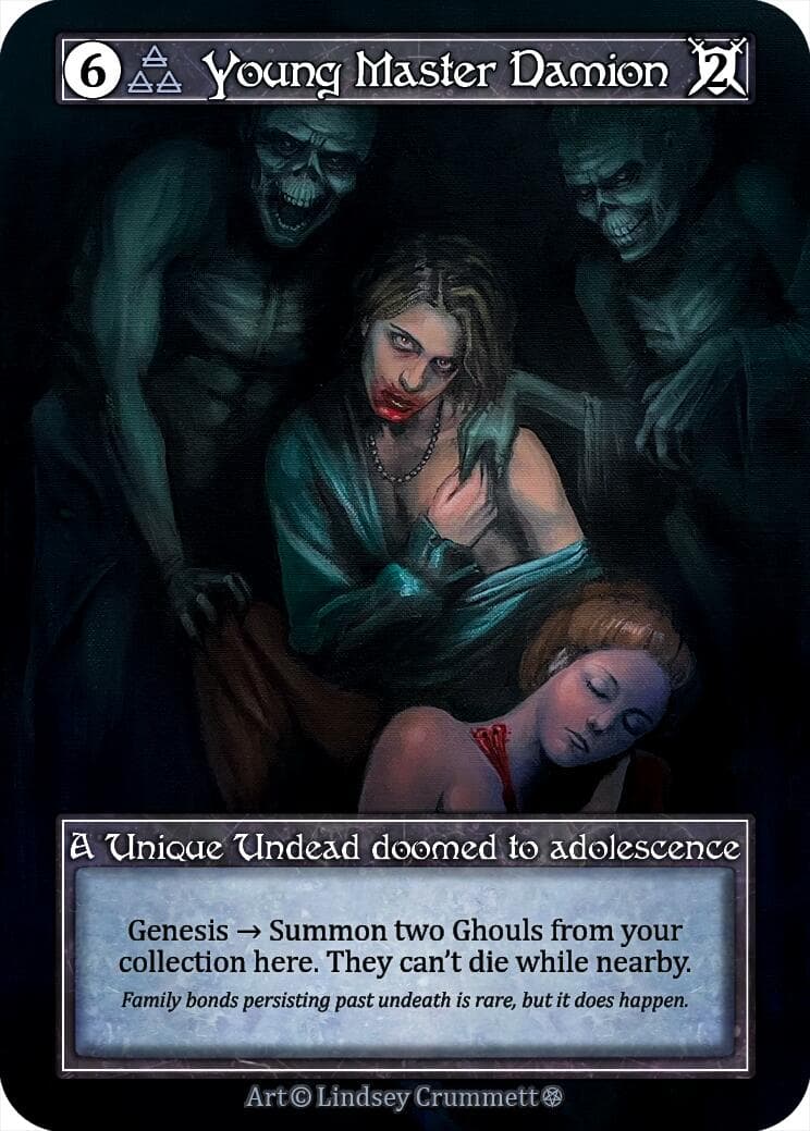 Young Master Damion (Foil) — Gothic card