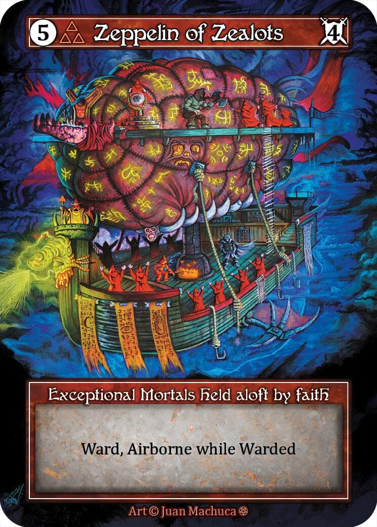 Zeppelin of Zealots (Foil) — Gothic card