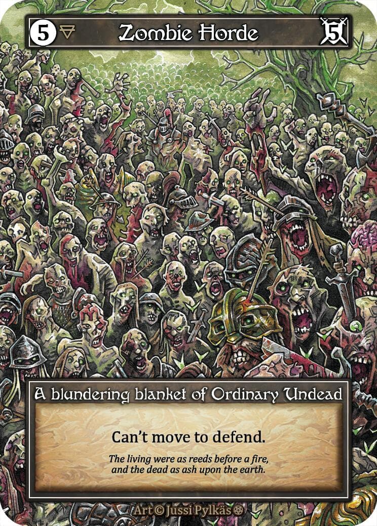 Zombie Horde (Foil) — Gothic card