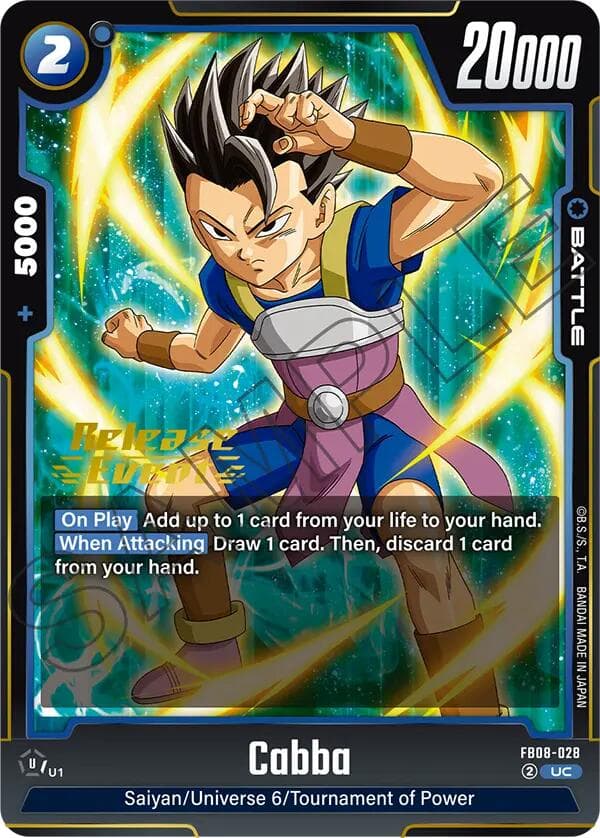 Cabba - FB08-028 — Saiyan's Pride Release Event Cards card