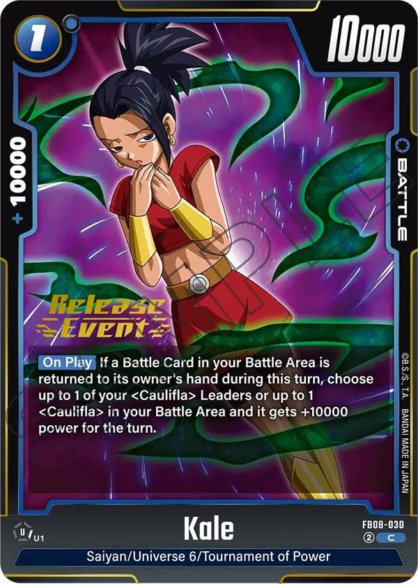 Kale - FB08-030 — Saiyan's Pride Release Event Cards card