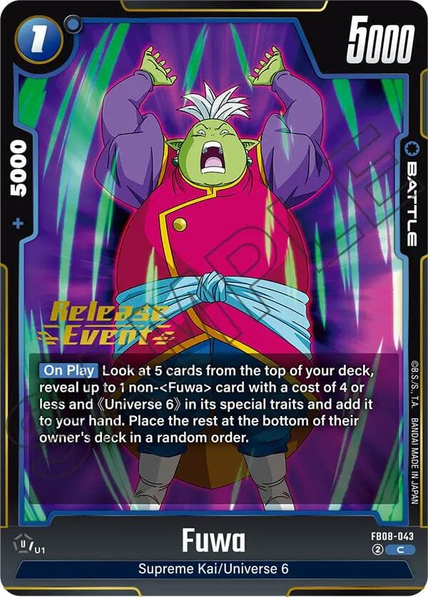 Fuwa — Saiyan's Pride Release Event Cards card
