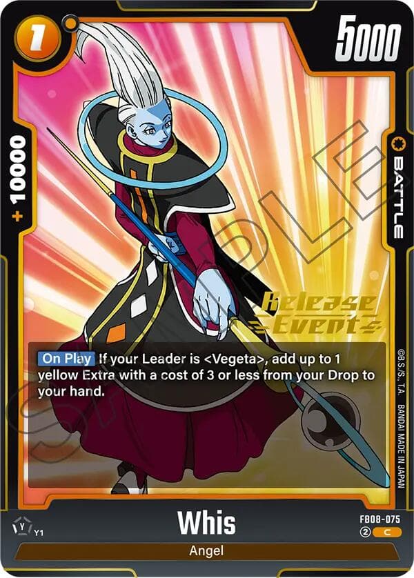 Whis — Saiyan's Pride Release Event Cards card