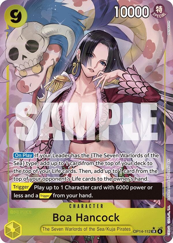 Boa Hancock - OP14-112 (Alternate Art) — The Azure Sea's Seven card