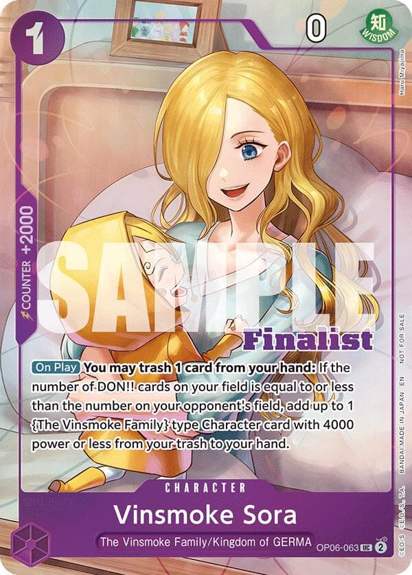 Vinsmoke Sora (CS 25-26 Finalist Card Set 2) — One Piece Promotion Cards card