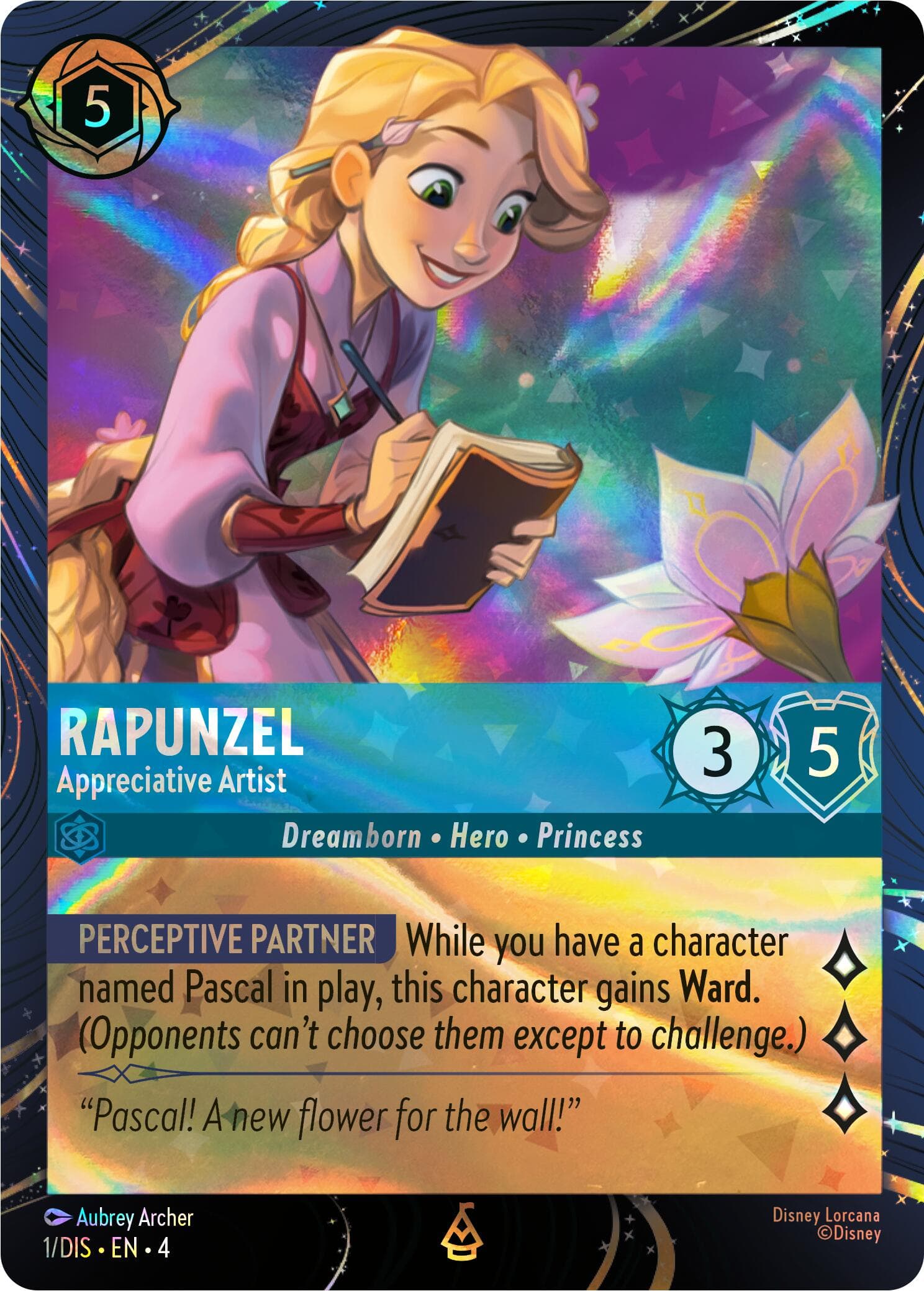 Rapunzel - Appreciative Artist — Disney Lorcana Promo Cards card