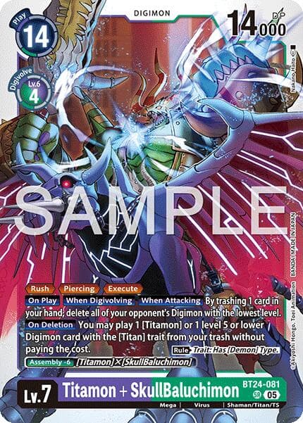 Titamon + SkullBaluchimon — Time Stranger card