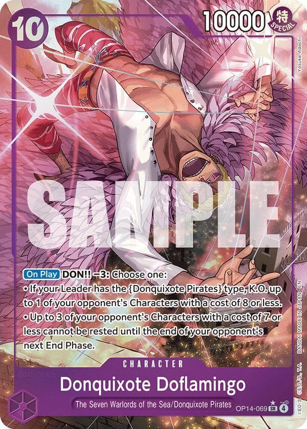 Donquixote Doflamingo - OP14-069 (Alternate Art) — The Azure Sea's Seven card