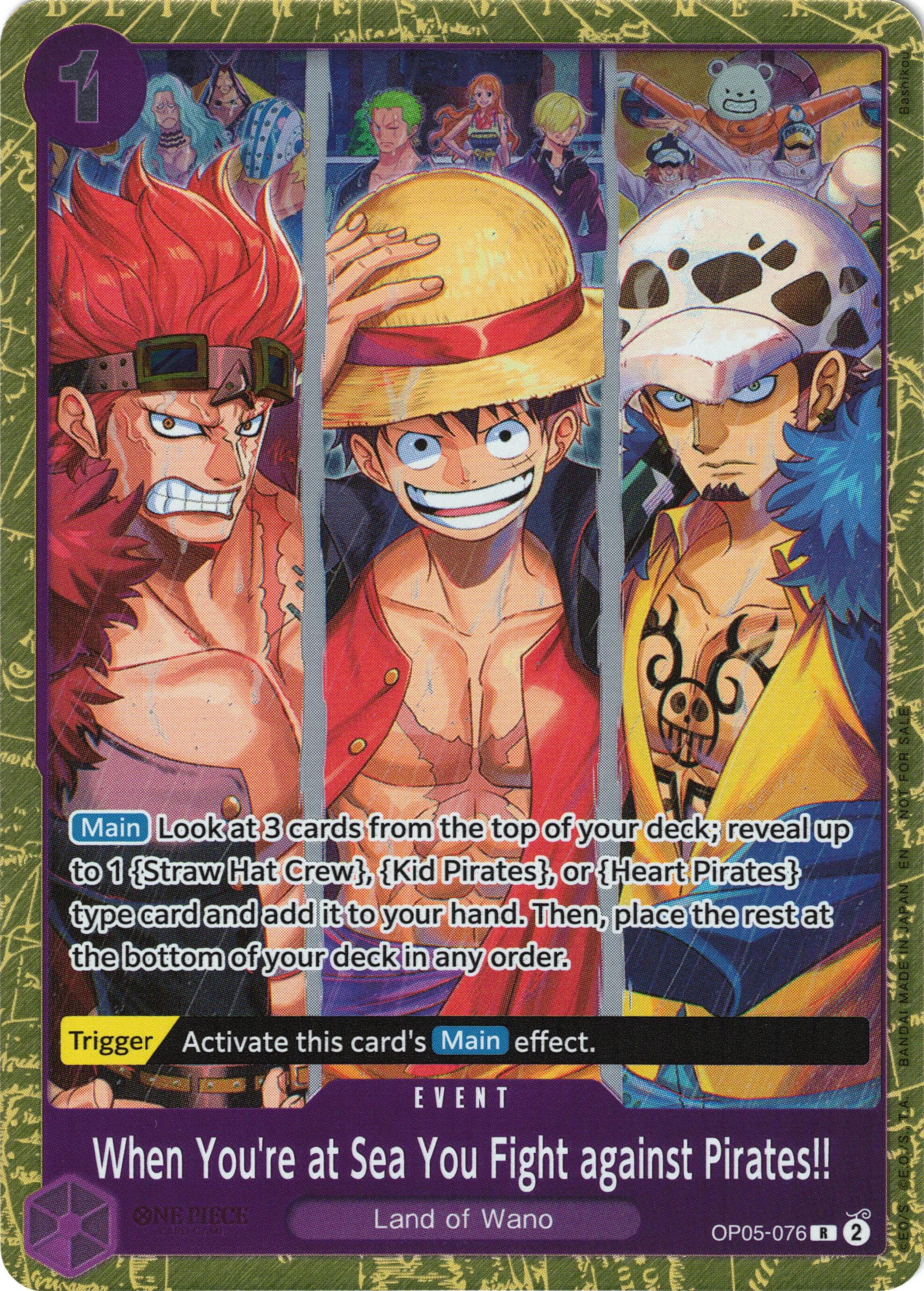 When You're at Sea You Fight against Pirates!! (2025 Pirates League Finals Textured Foil) — One Piece Promotion Cards card