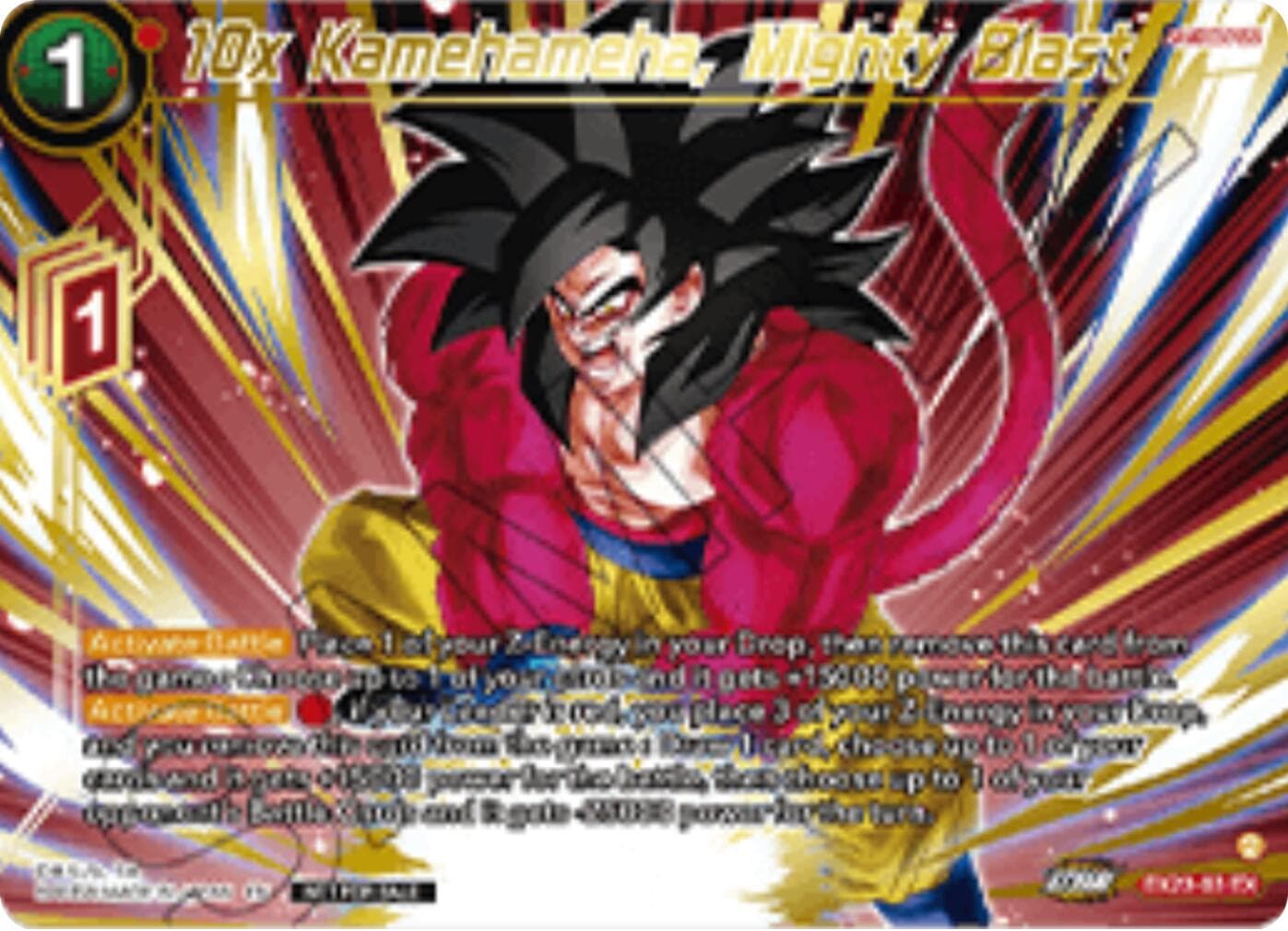 10x Kamehameha, Mighty Blast (Championship 2025 Finals Premium Pack) — Tournament Promotion Cards card