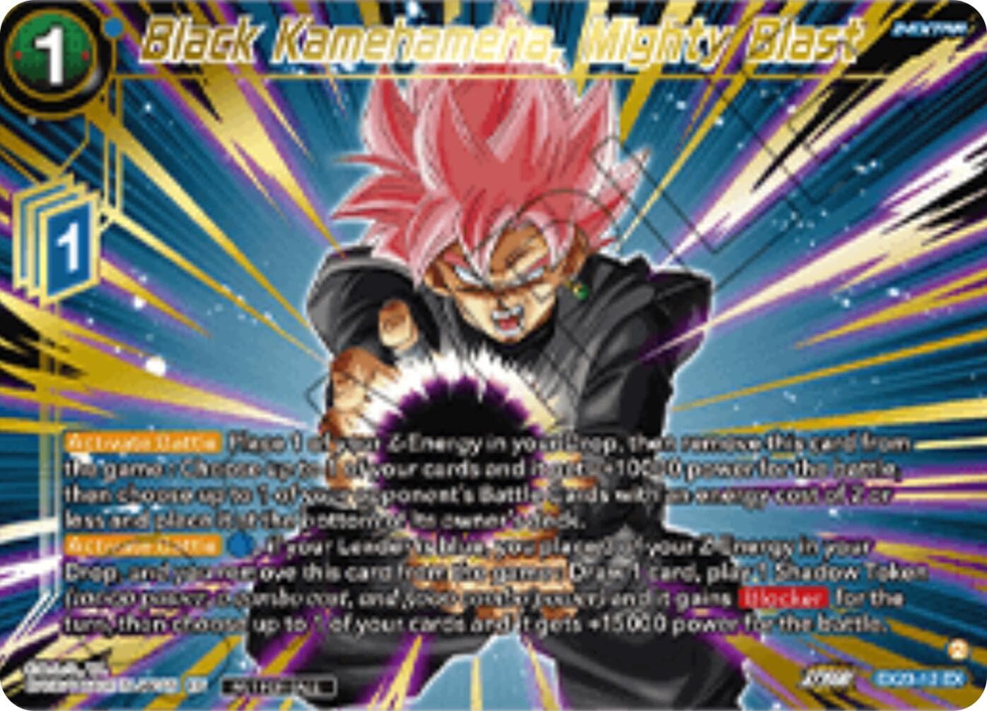 Black Kamehameha, Mighty Blast (Championship 2025 Finals Premium Pack) — Tournament Promotion Cards card