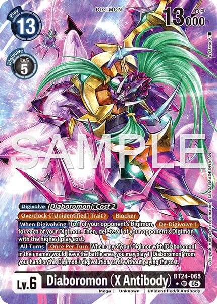 Diaboromon (X Antibody) (Alternate Art) — Time Stranger card