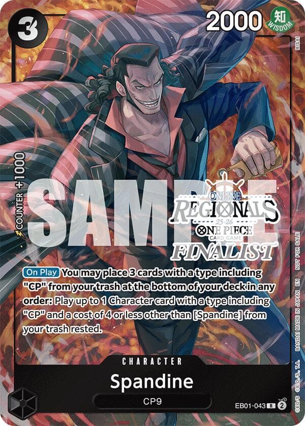 Spandine (Online Regional Finalist Card Set 2025 Vol.1) — One Piece Promotion Cards card