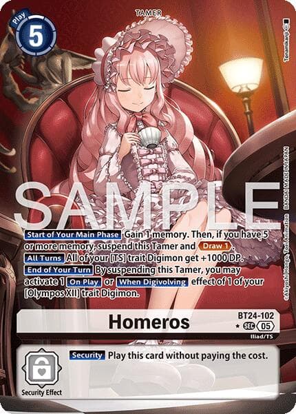 Homeros (Alternate Art) — Time Stranger card