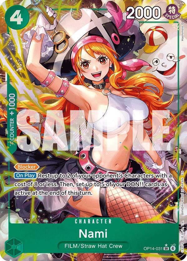 Nami (Alternate Art) — The Azure Sea's Seven card