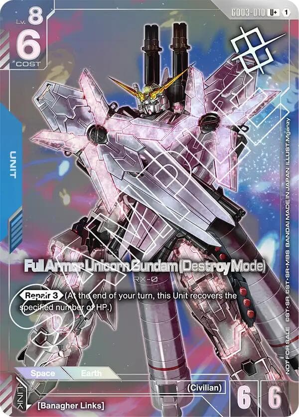 Full Armor Unicorn Gundam (Destroy Mode) (Store Tournament Winner Pack 03) — Gundam Promotional Cards card