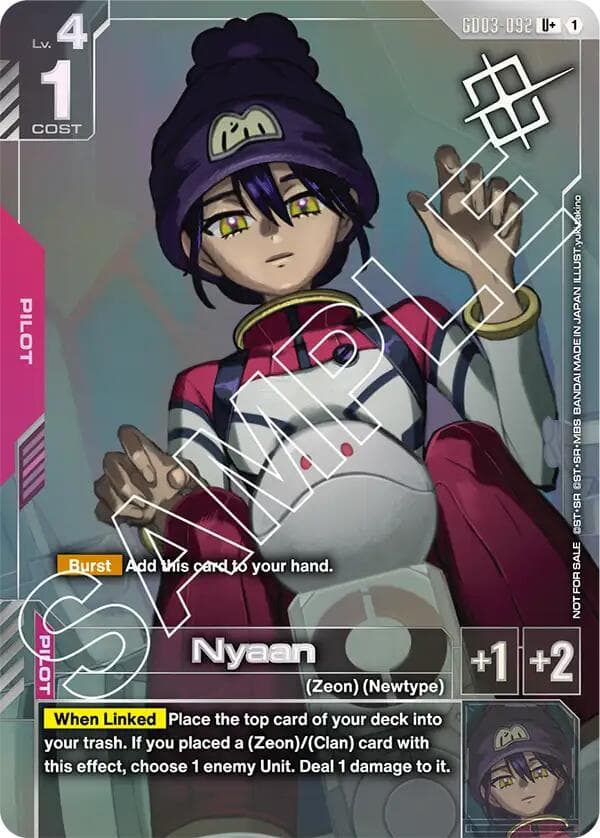 Nyaan (Store Tournament Winner Pack 03) — Gundam Promotional Cards card