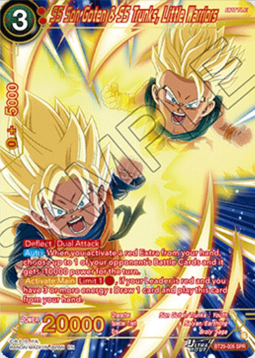 SS Son Goten & SS Trunks, Little Warriors (SPR) — Fearsome Rivals card