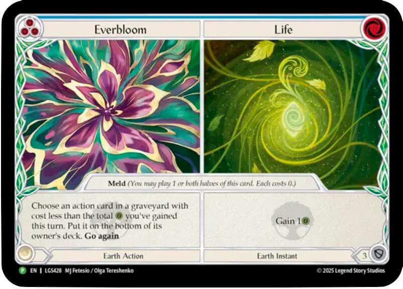 Everbloom // Life - LGS428 — Flesh and Blood: Promo Cards card