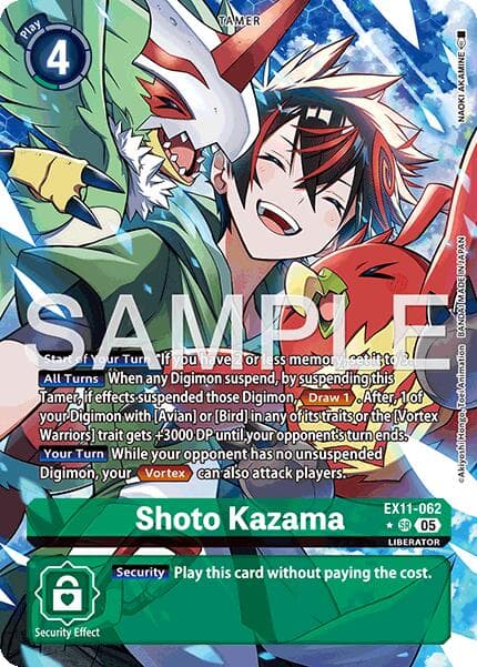 Shoto Kazama (Alternate Art) — Dawn of Liberator card