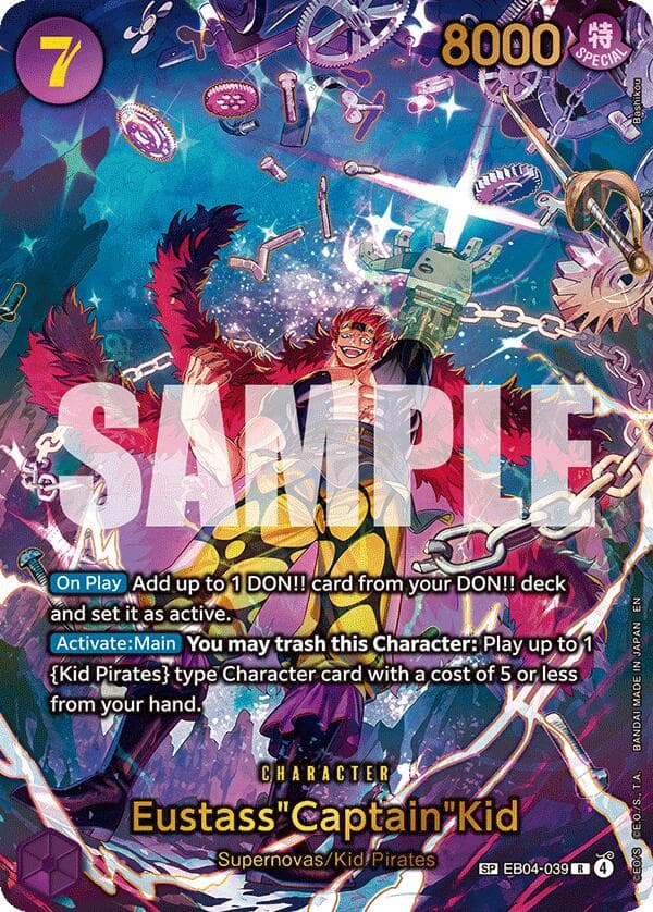 Eustass"Captain"Kid - EB04-039 (SP) — The Azure Sea's Seven card
