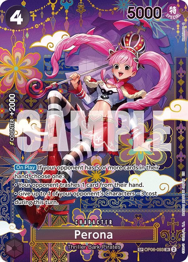 Perona - OP06-093 (SP) — The Azure Sea's Seven card