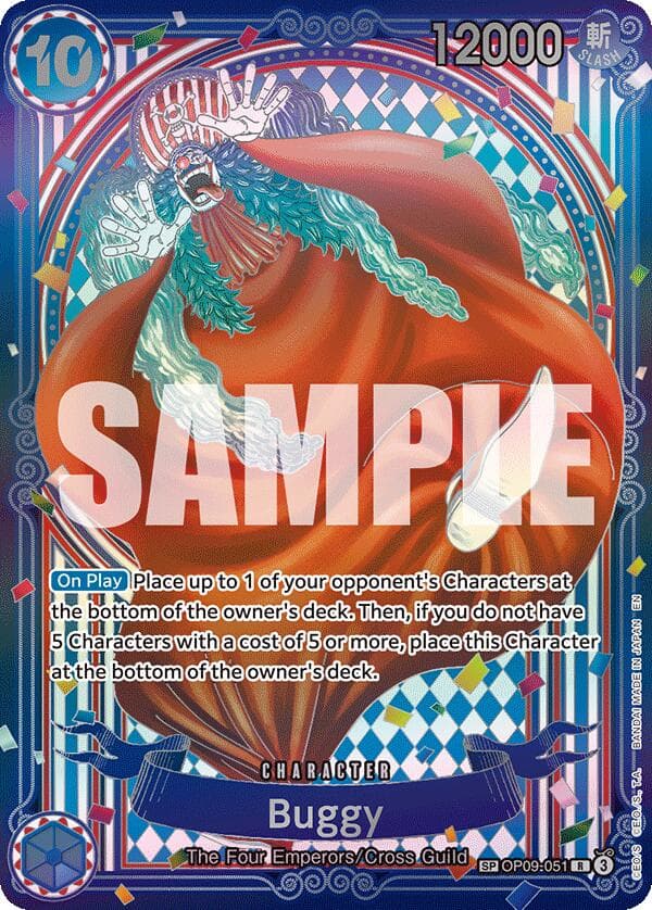 Buggy - OP09-051 (SP) — The Azure Sea's Seven card