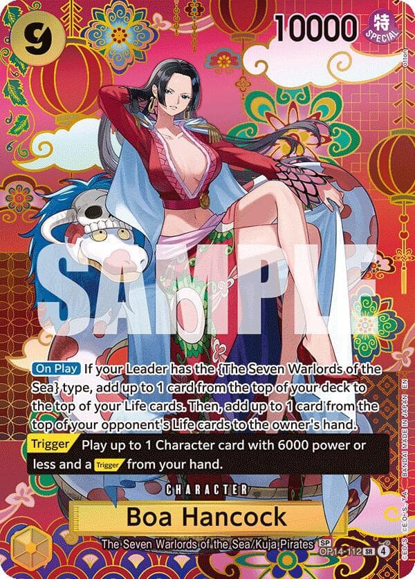 Boa Hancock - OP14-112 (SP) — The Azure Sea's Seven card