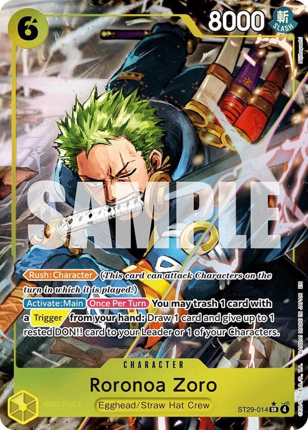Roronoa Zoro (Full Art) — Starter Deck 29: Egghead card