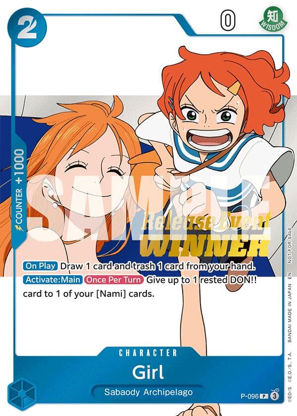 Girl (OP14 Release Event Winner) — One Piece Promotion Cards card
